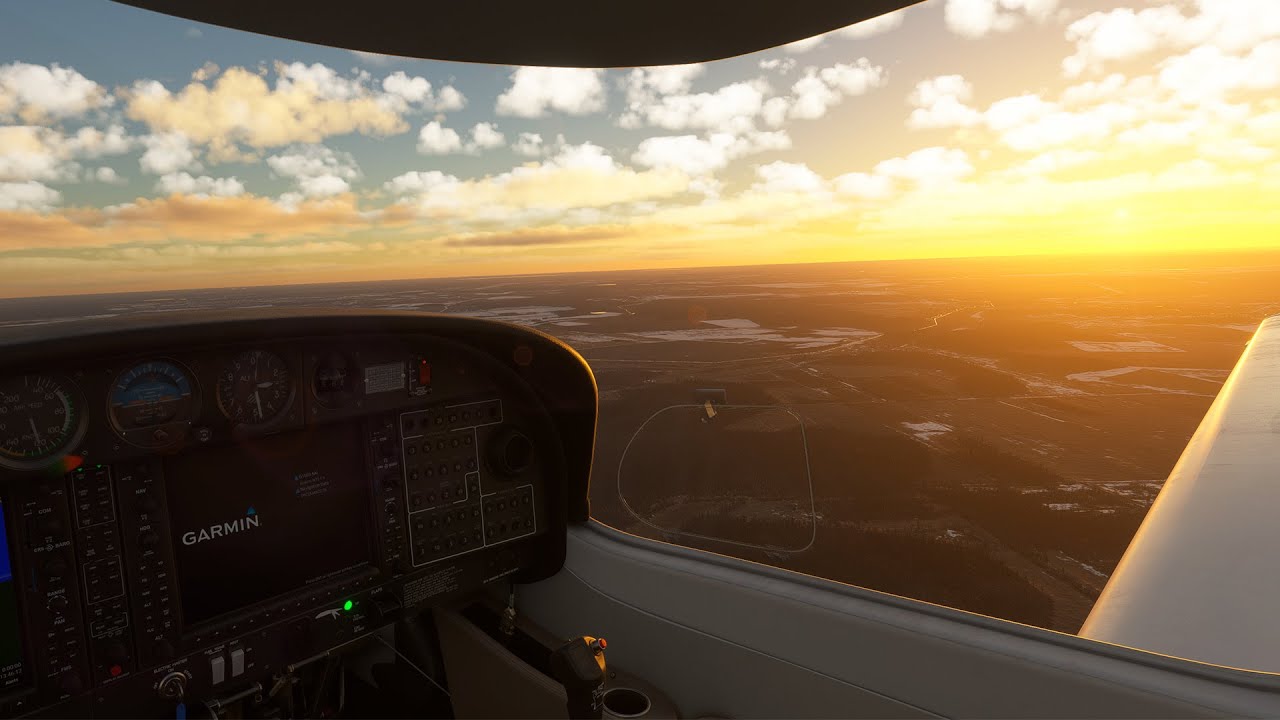 ПЕРЕГОНЯЮ САМОЛЕТ DIAMOND DA 40 NG ПОД ВИД КРАСИВОГО ЗАКАТА В MSFS 2024