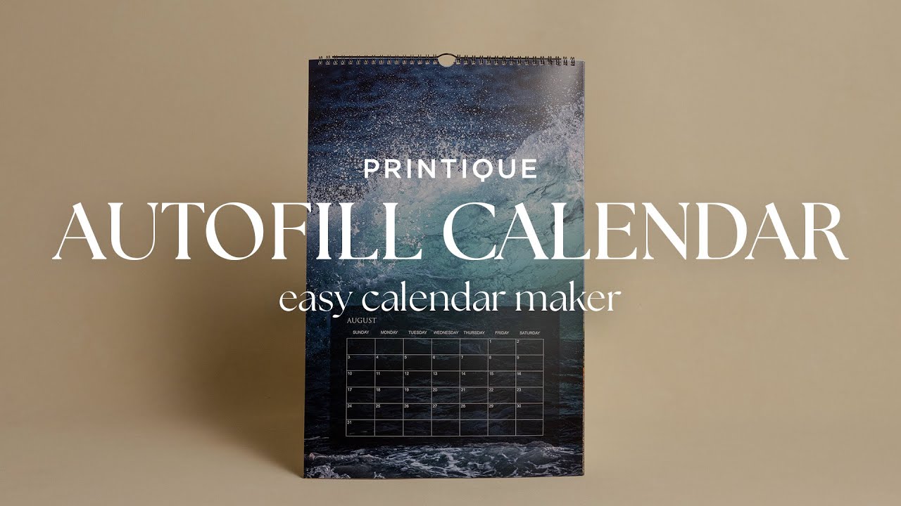 How to Easily Create a Personalized Calendar with Printique’s Auto-Fill Feature