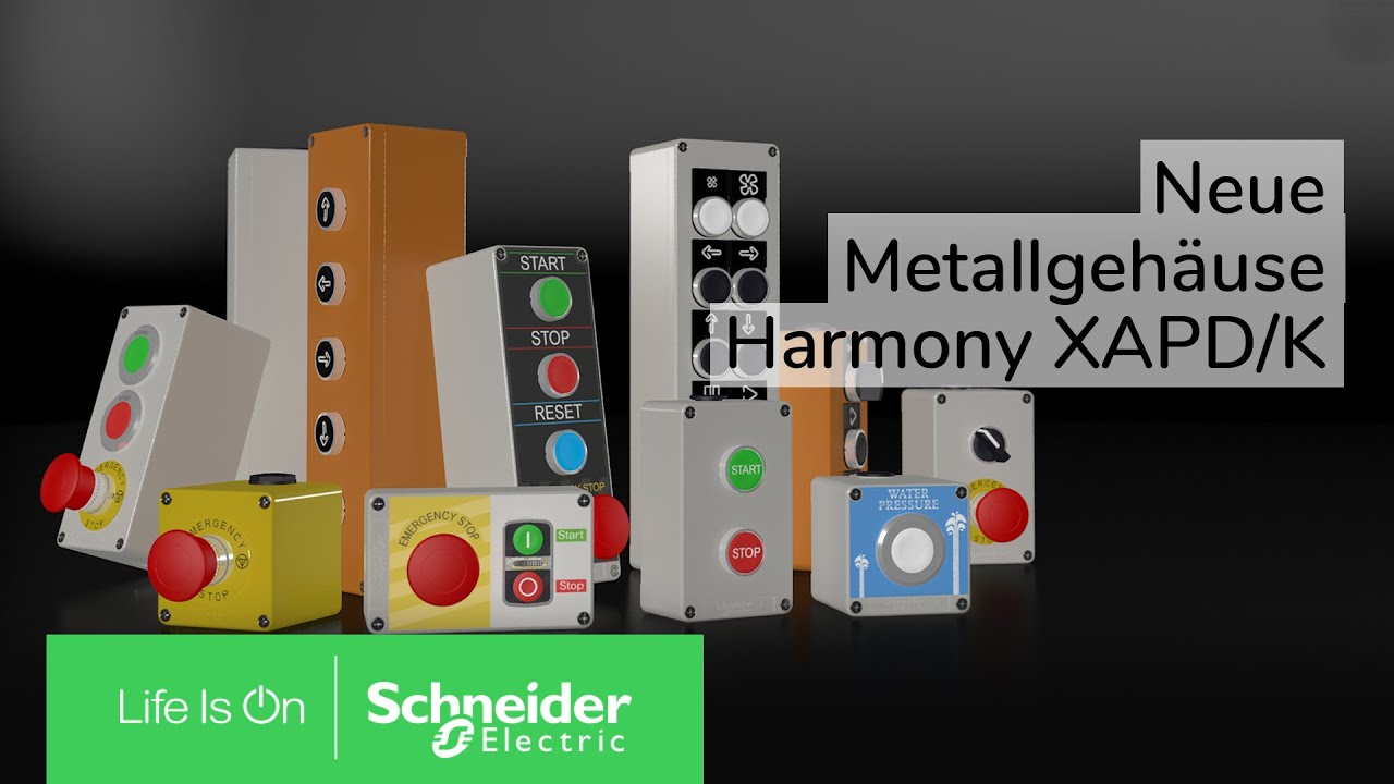 Harmony XAPD/K: Metallgehäuse im neuen Design | Schneider Electric