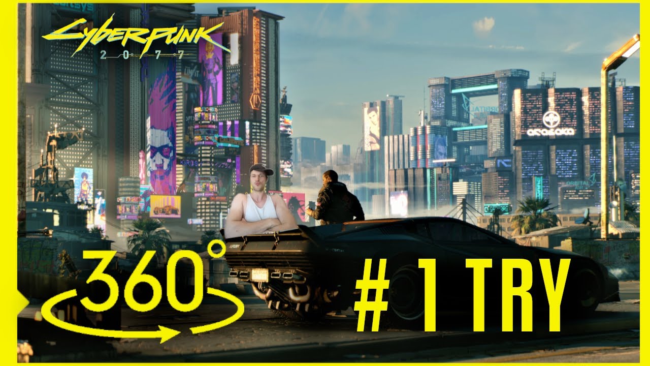 Cyberpunk 2077 in VR - Brief Nomad experience 360°