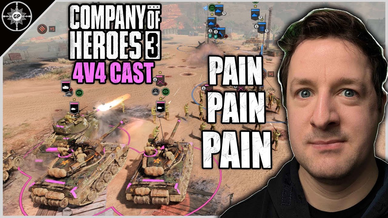 Неприятный опыт | 4v4 Oasis Depot | CoH3 Cast 2.0 #91
