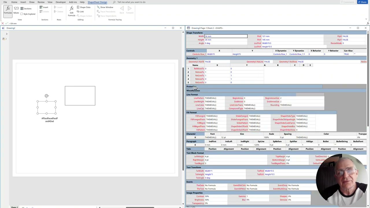 Positioning Visio Shape Text Block with a Control Handle