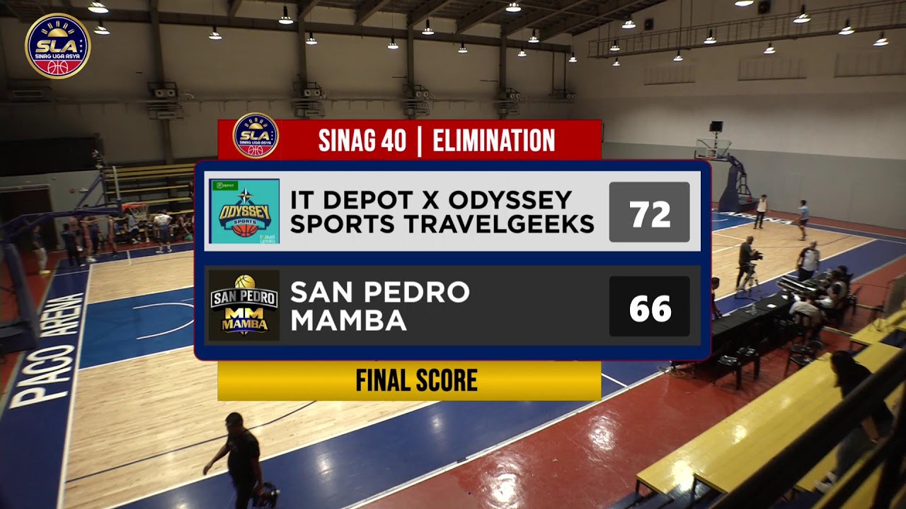 SLA PILIPINAS SINAG40 | IT DEPO X ODYSSEY SPORTS  TRAVELGEEKS VS SAN PEDRO MAMBA
