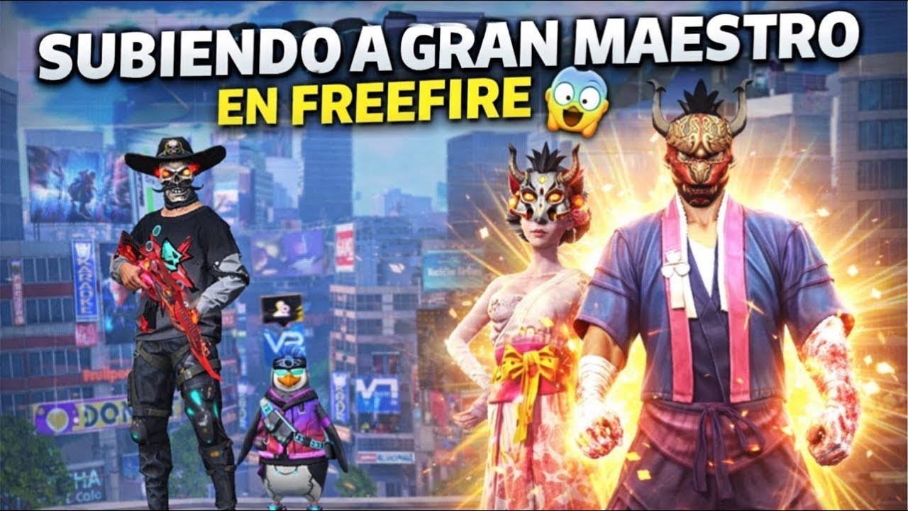 SUBIENDO A GRAN MAESTRO EN BR EN FREEFIRE TOP GLOBAL / soy palloby