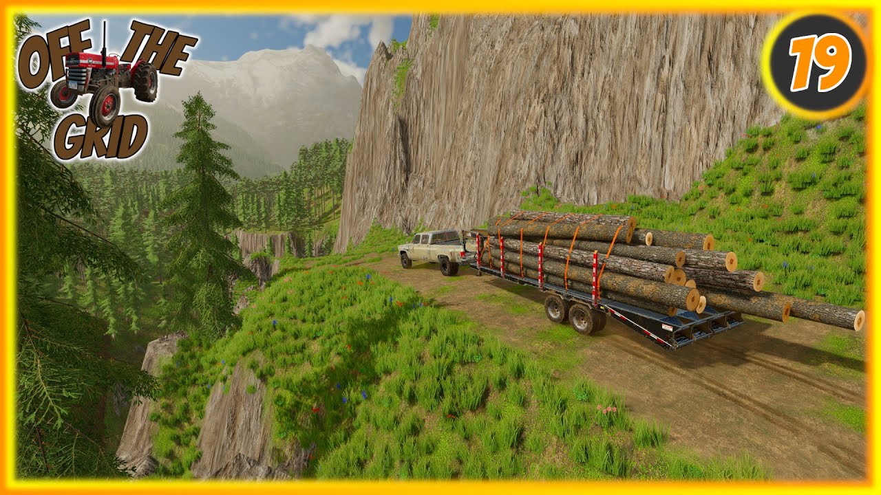Hauling Logs Down A Dangerous Mountain Road! | Off The Grid! | FS22