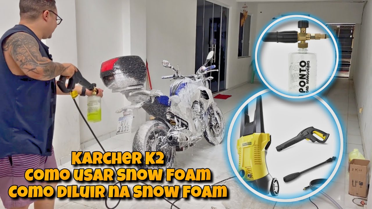 COMO USAR SNOW FOAM E DILUIR CORRETAMENTE PARA LAVADORA DE ALTA PRESSÃO