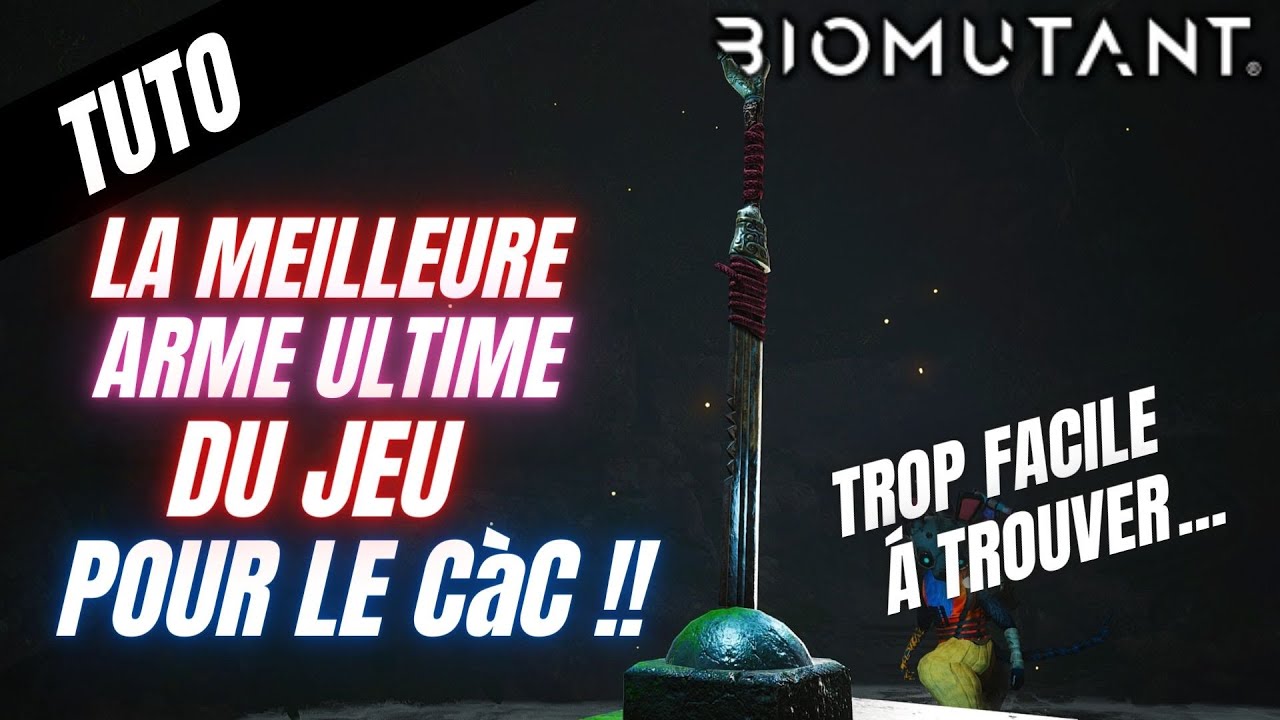 BIOMUTANT TROUVER LA MEILLEUR ARME DU JEU C&agrave;C ( GUIDE )