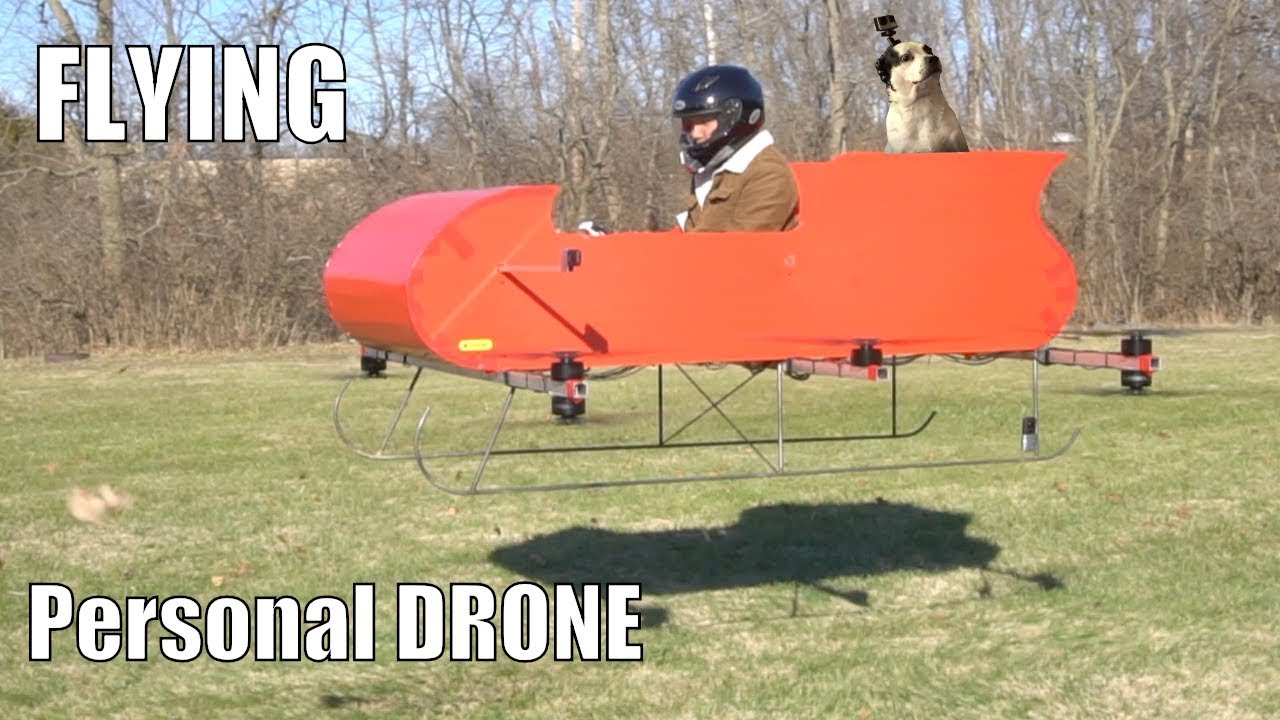 FLYING Manned Personal Drone part 2!