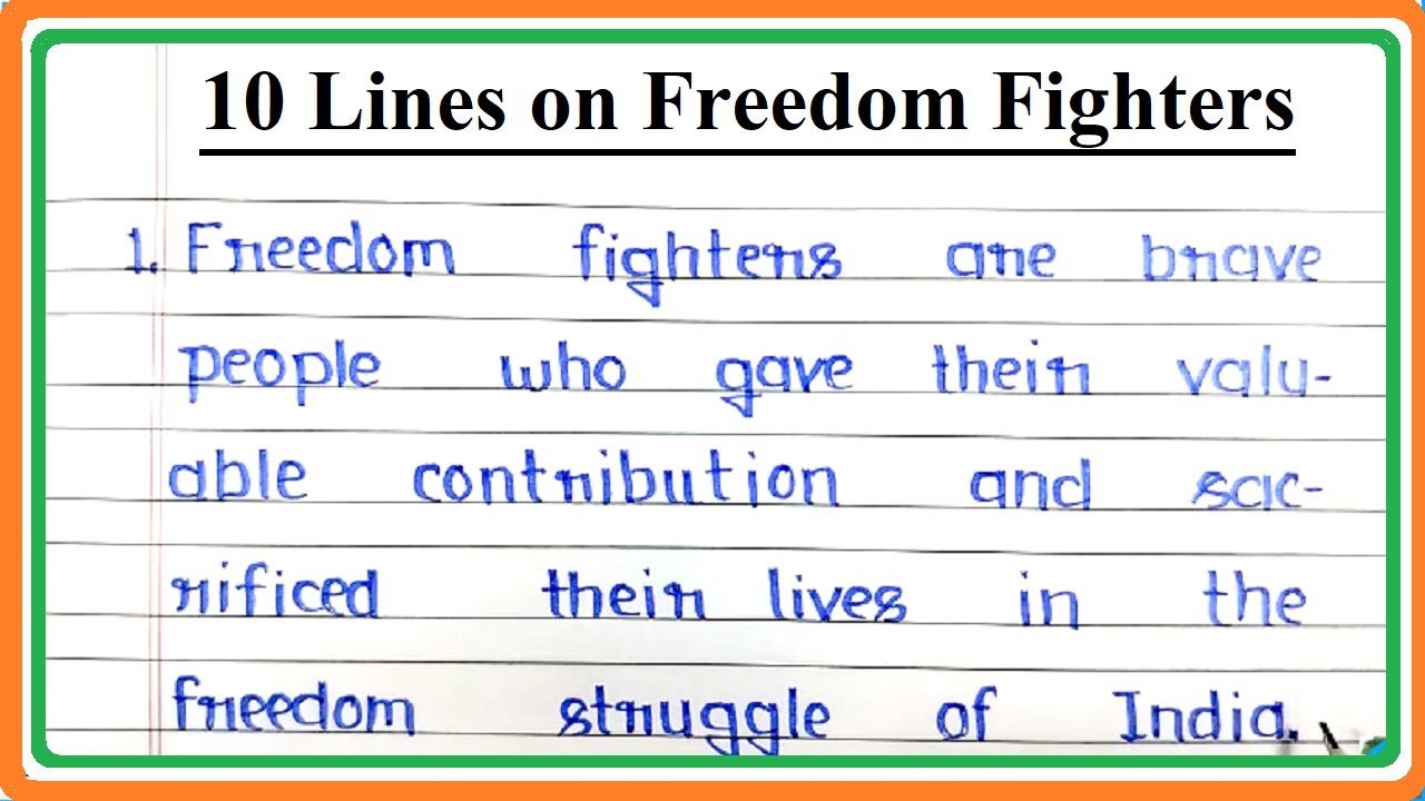 10 Lines on Freedom Fighters | Freedom Fighters 10 Points Essay | Freedom Fighters