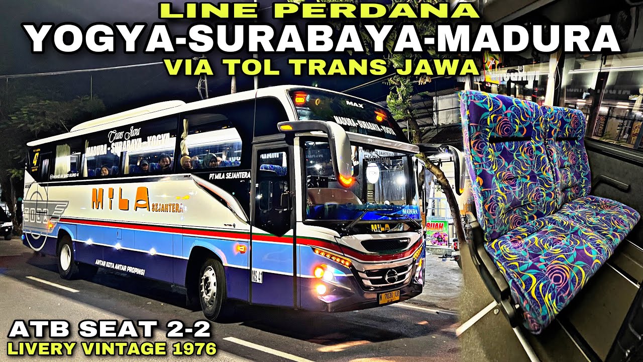Dari JOGJA Ke MADURA Kini Semakin Mudah & Cepat Tanpa Harus Oper ❗️| trip Mila Sejahtera N 7030 UR