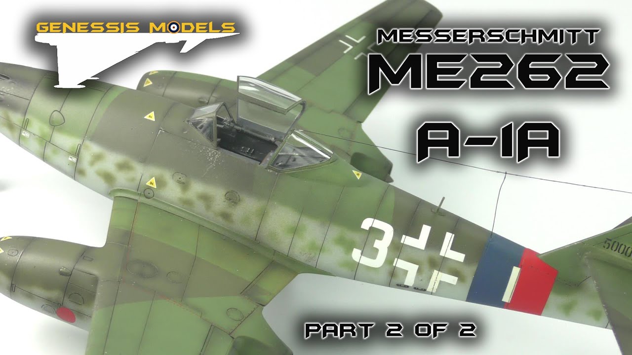 Me262 A-1a: Быстрая видеосборка: Tamiya: Масштаб модели 1/48: Часть 2 из 2