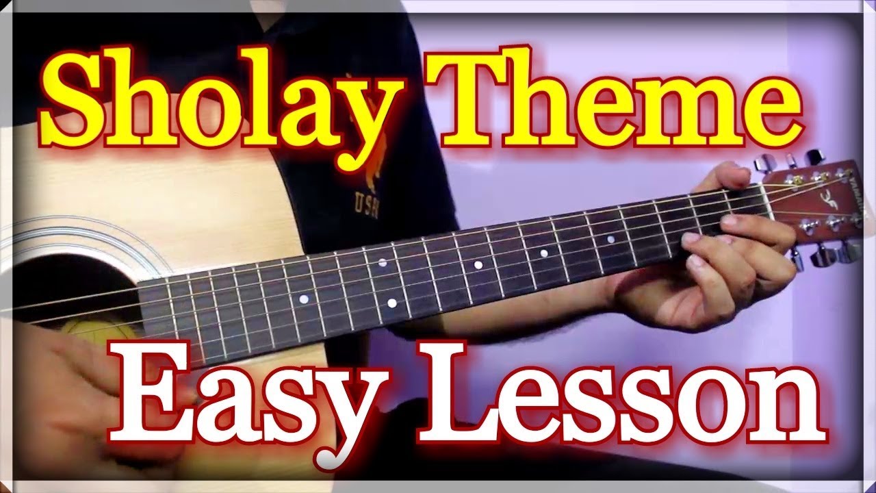 Sholay Theme Guitar Lesson For Beginners