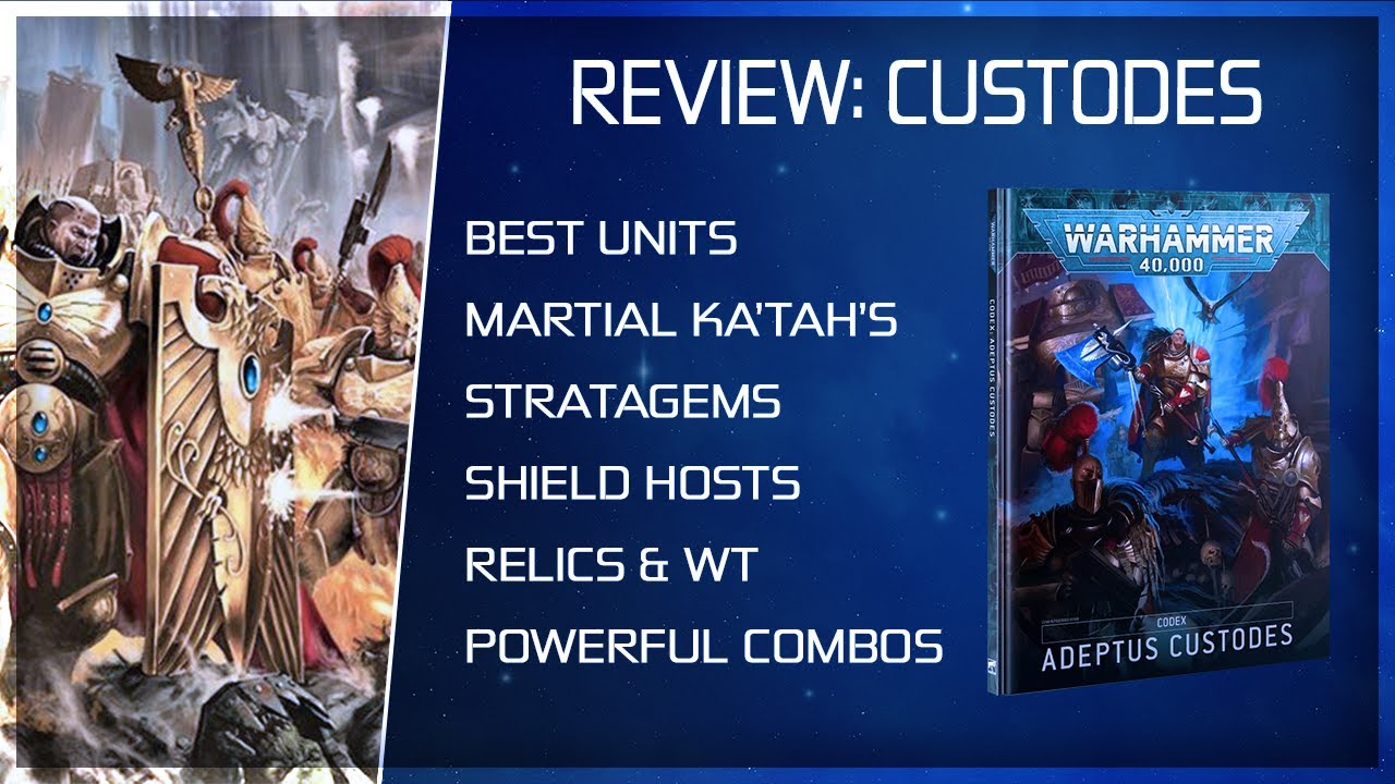 40k Chat - Adeptus Custodes Codex Review: TOP UNITS! Best Competitive Combos, and Fun Ways to Play!