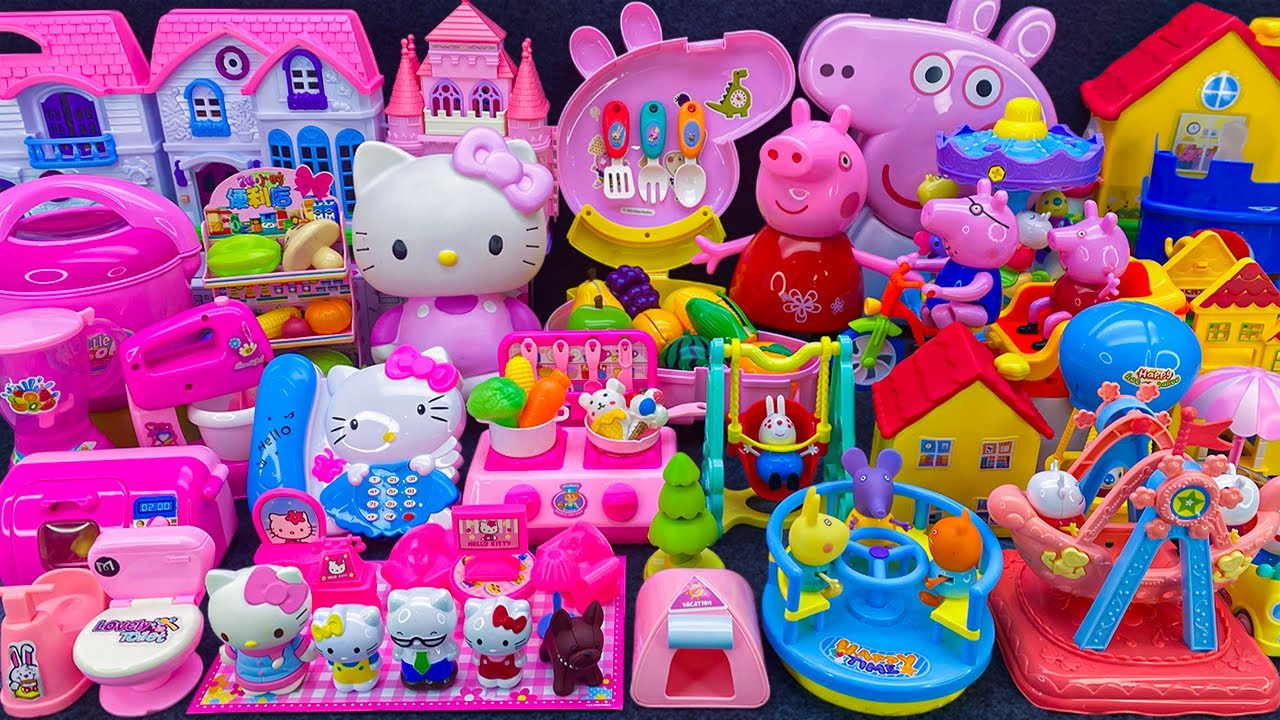 10 Minutes Satisfying with Unboxing Peppa Pig Family House Toy & Super Playground Toys World ASMR