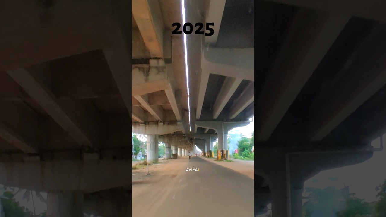 before and after ALAPPUZHA BYPASS beach road view #nh66 #alappuzha