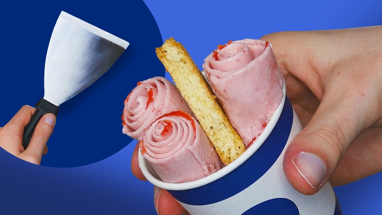 Faire de la glace roulée