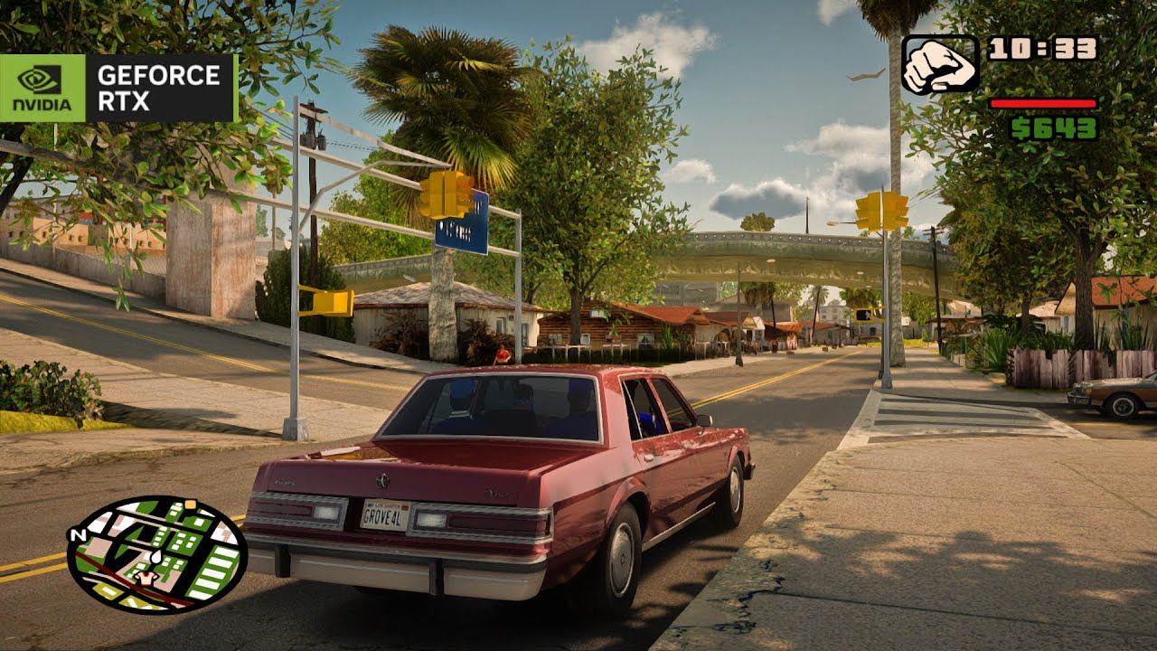 GTA San Andreas УЛЬТРА ГРАФИКА С РЕМАСТЕРИНГОВЫМИ ТЕКСТУРАМИ РЕАЛЬНЫЕ БАНДИ И АНИМАЦИЯ ГЕЙМПЛЕЙ Ч...