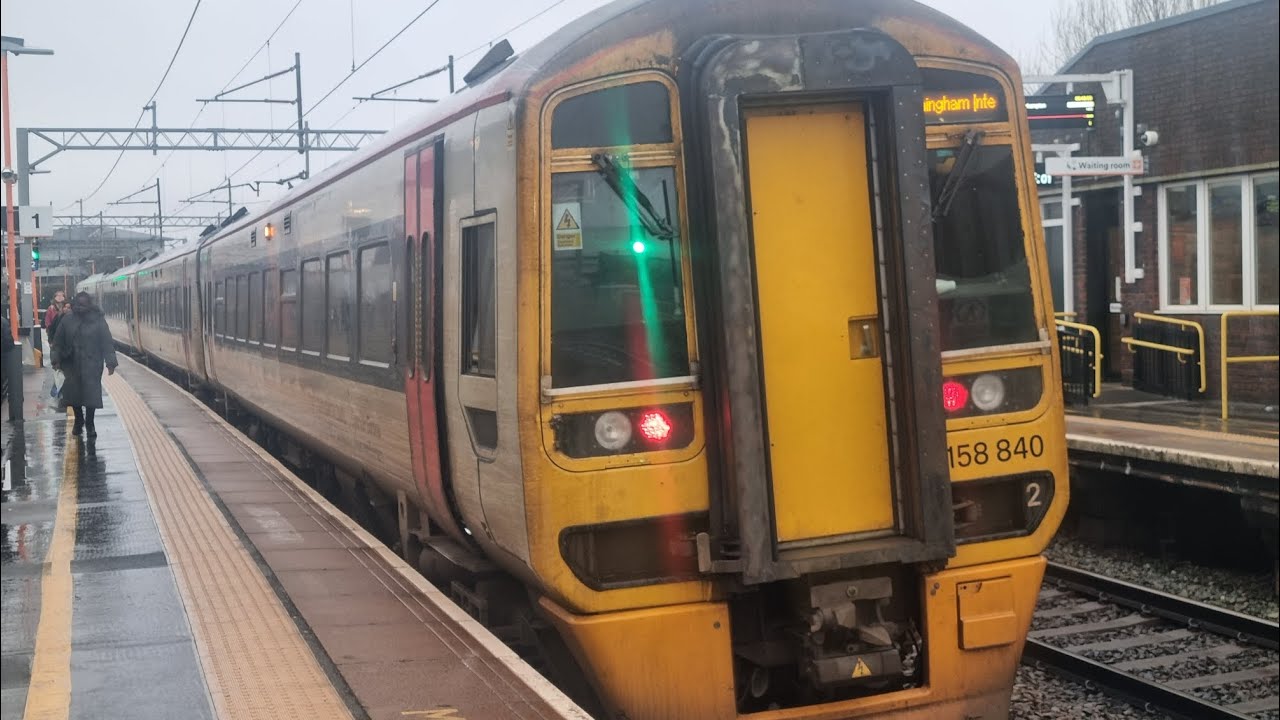 Transport For Wales Express Sprinter 158840 - 1J93 Chester to Birmingham International