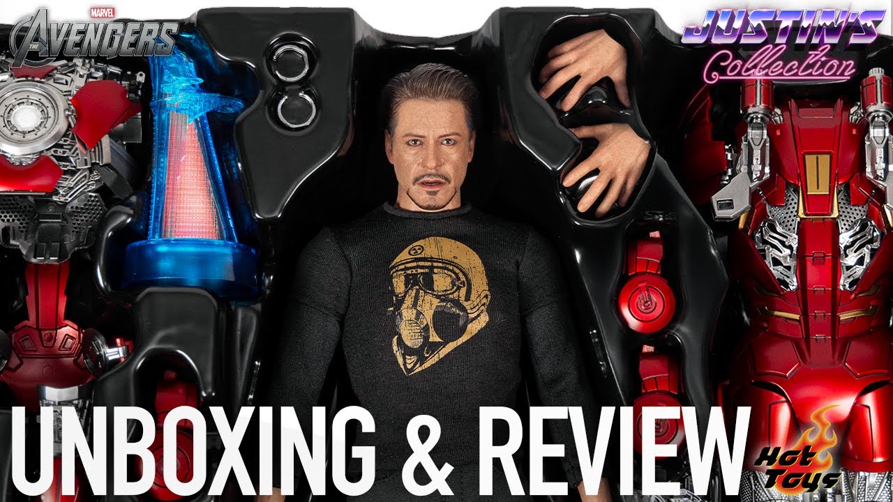Hot Toys Iron Man Mark 7 Suit-Up Tony Stark Unboxing & Review