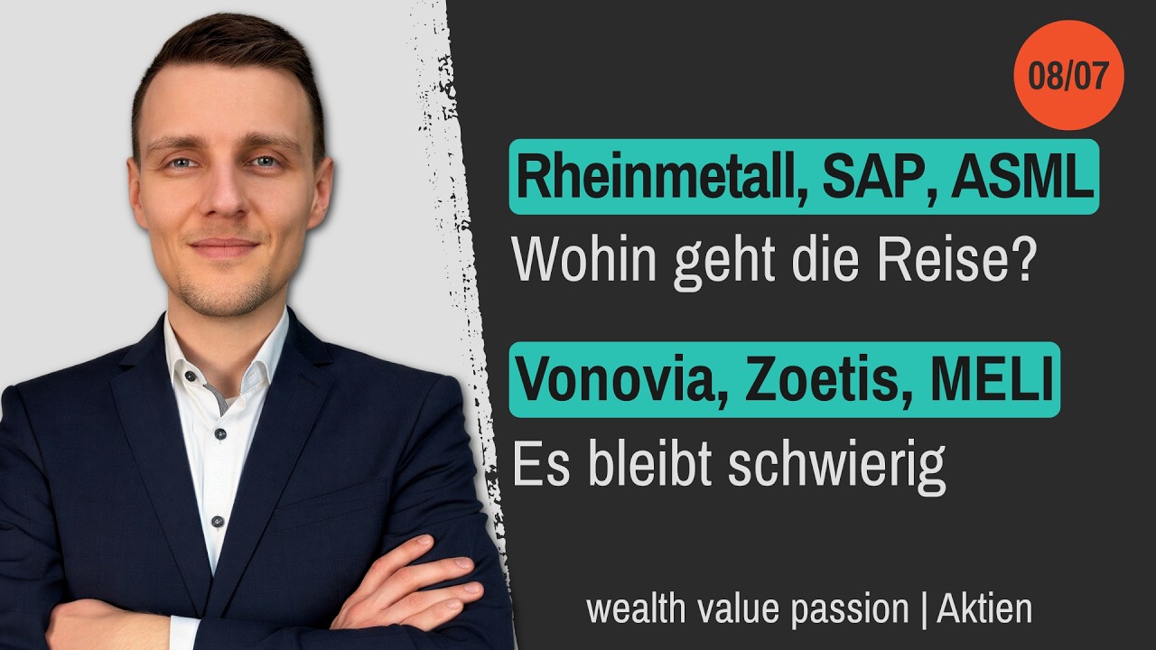 Rheinmetall Aktie SAP Aktie Vonovia Aktie ASML Aktie Mercado Libre Aktie Zoetis Aktie Under Armour