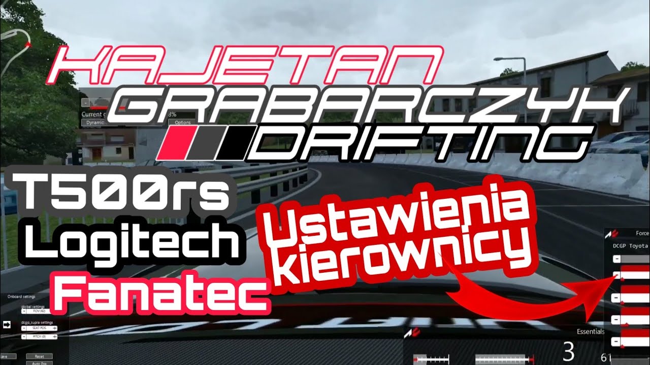 Gaming#1 Ustawienie kierownicy DRIFT AC /T500rs/Logitech/Fanatec
