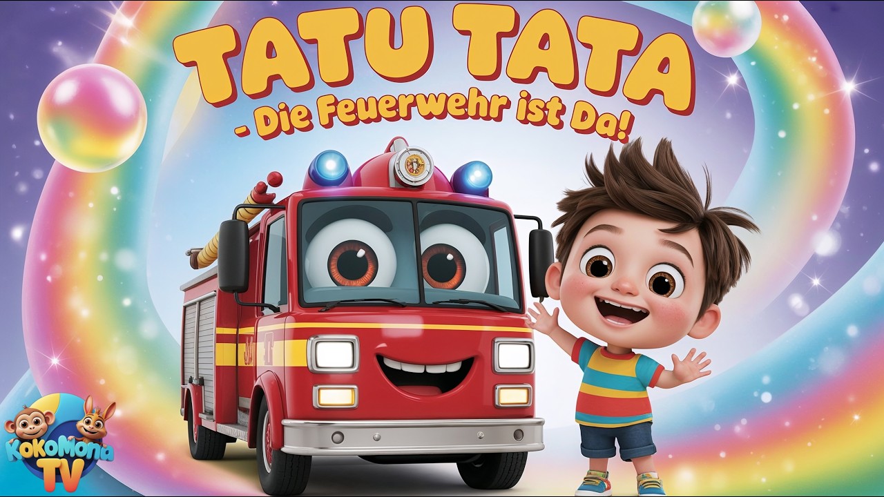 🚒 Tatu Tata &ndash; Die Feuerwehr ist da! 🚒 | Kinderlieder | Fahrzeuglieder