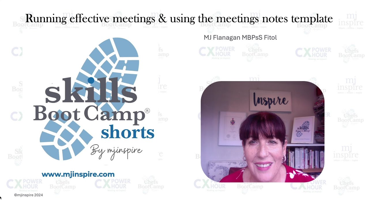 skillsbootcamp short Running effective meetings
