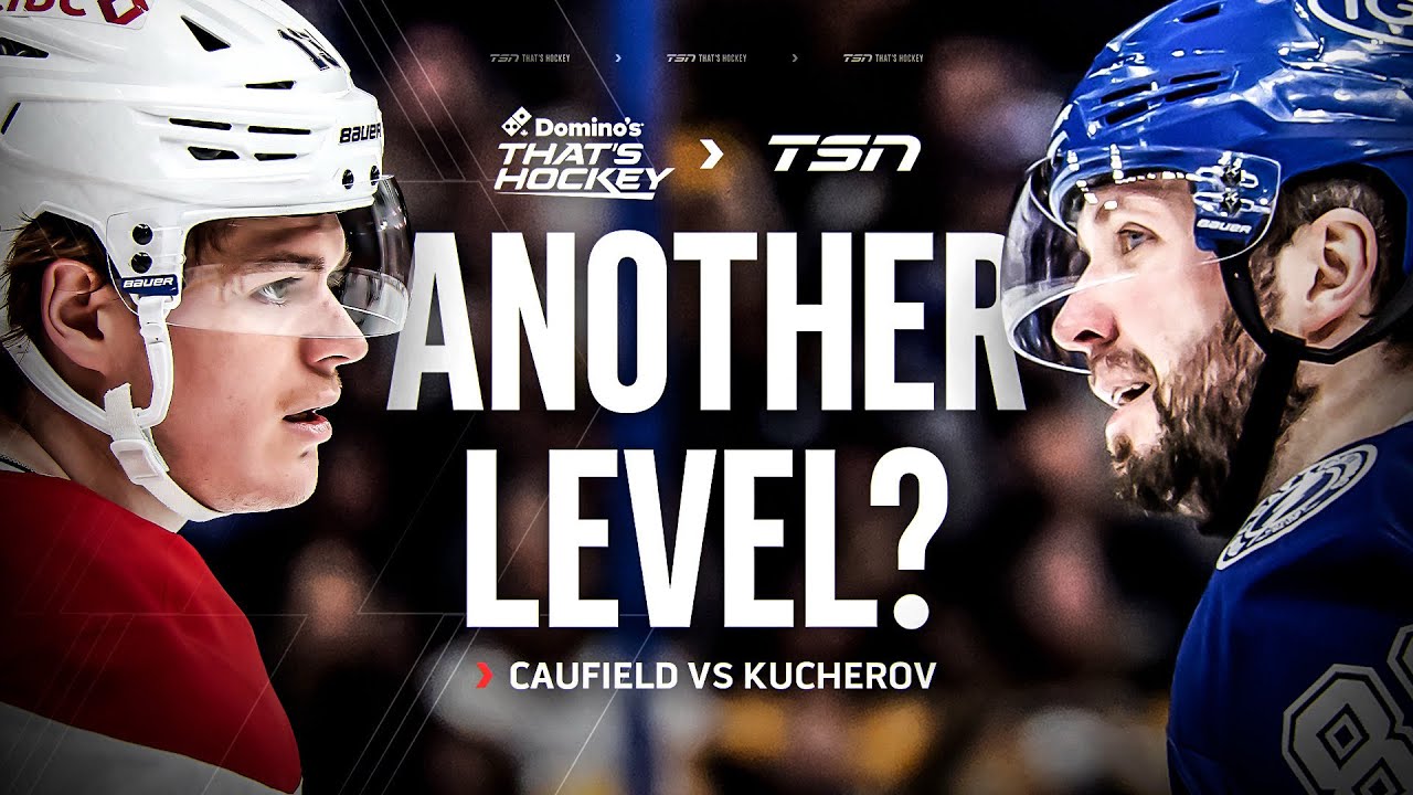 Does Caufield have to elevate his game to Kucherov's level?