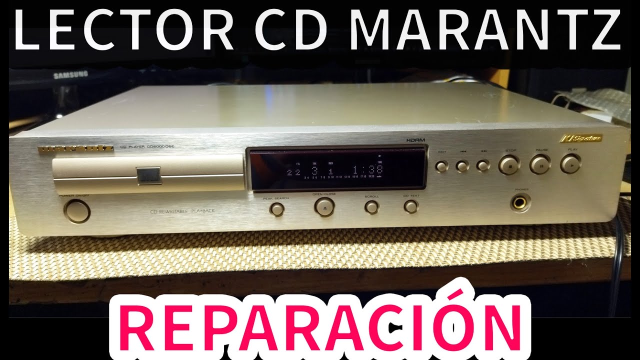 Lector de CD MARANTZ CD 6000 OSE | Sonido con ruido | Suena mal | Diagnóstico y reparación