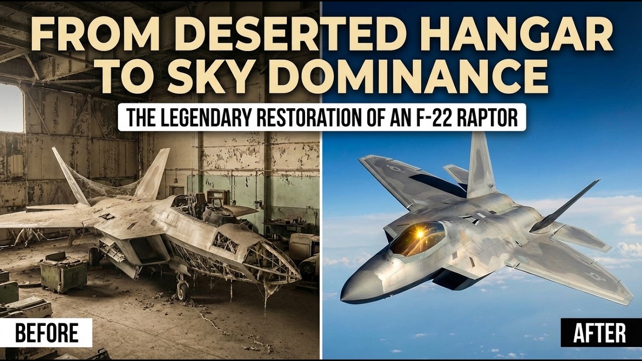 From Deserted Hangar to Sky Dominance: The Legendary Restoration of an F-22 Raptor