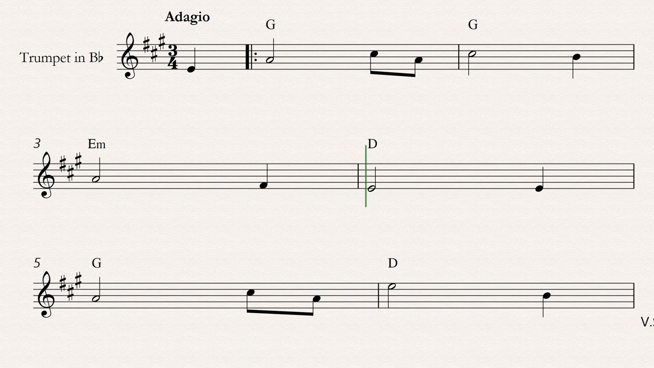 john newton amazing grace Trumpet lead sheet in G major Chord Symbols