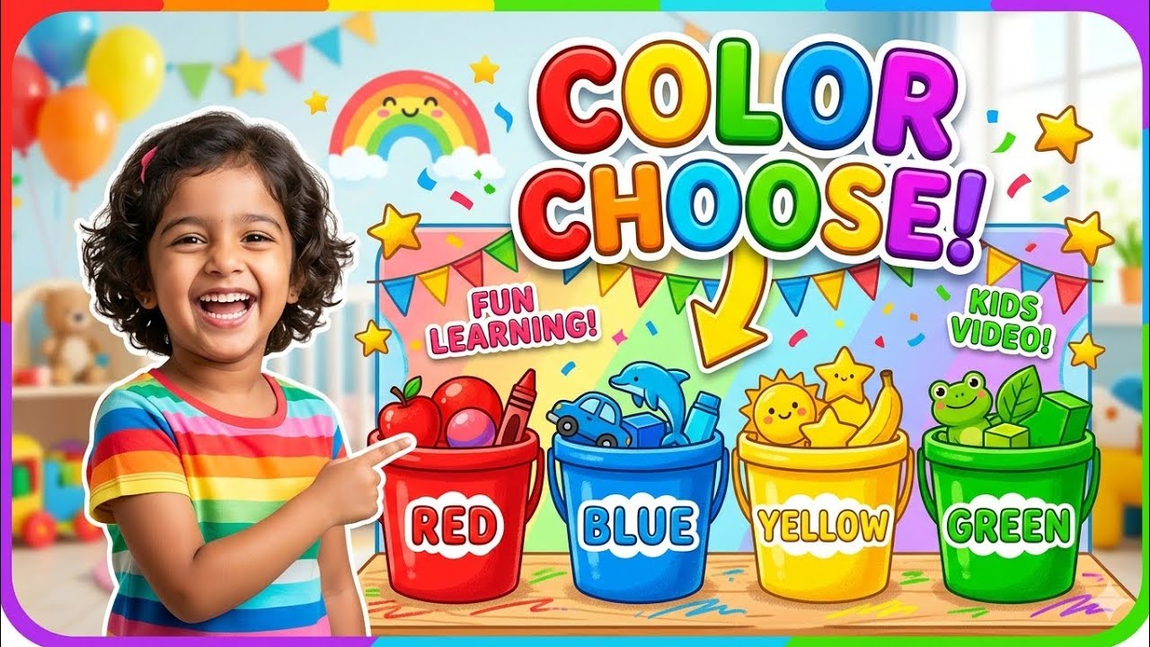 Fun Color Matching Game for Kids | Learn Colors for Toddlers | Kids Learning Video. 
