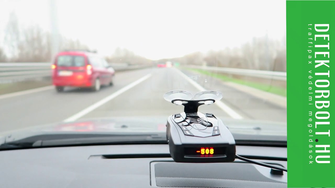 Radardetektor - 1000 méteres traffipax jelzés