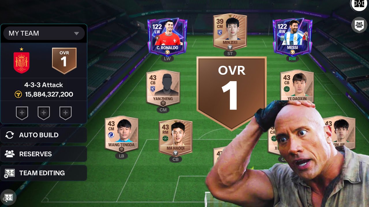 I Broke The World Record Again💀! The Lowest OVR Possible in FC Mobile + Funny Matchday