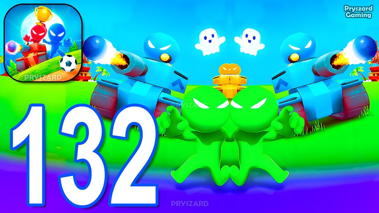 Stickman Party - Gameplay Part 132 Tournament Mode 1 2 3 4 Players Free Random MiniGames Update