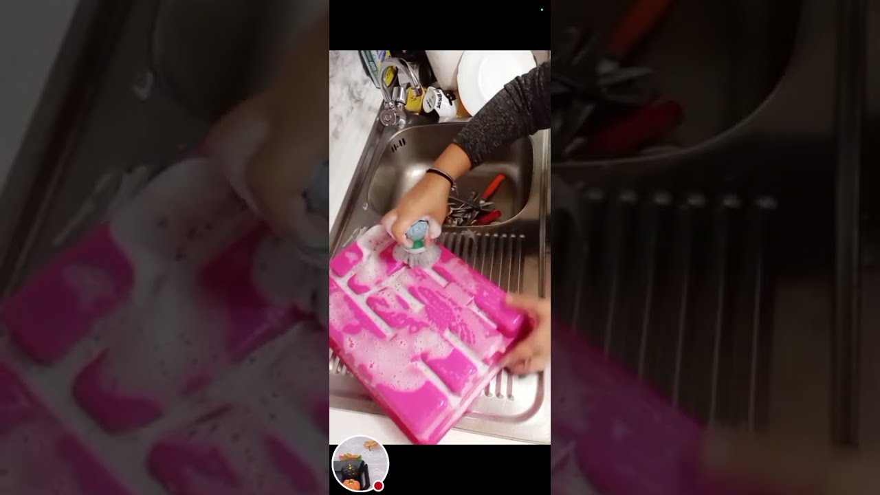 Morning Asmr washing dishesby hand no talking stress release Satisfying video deep Cleaning kitchen
