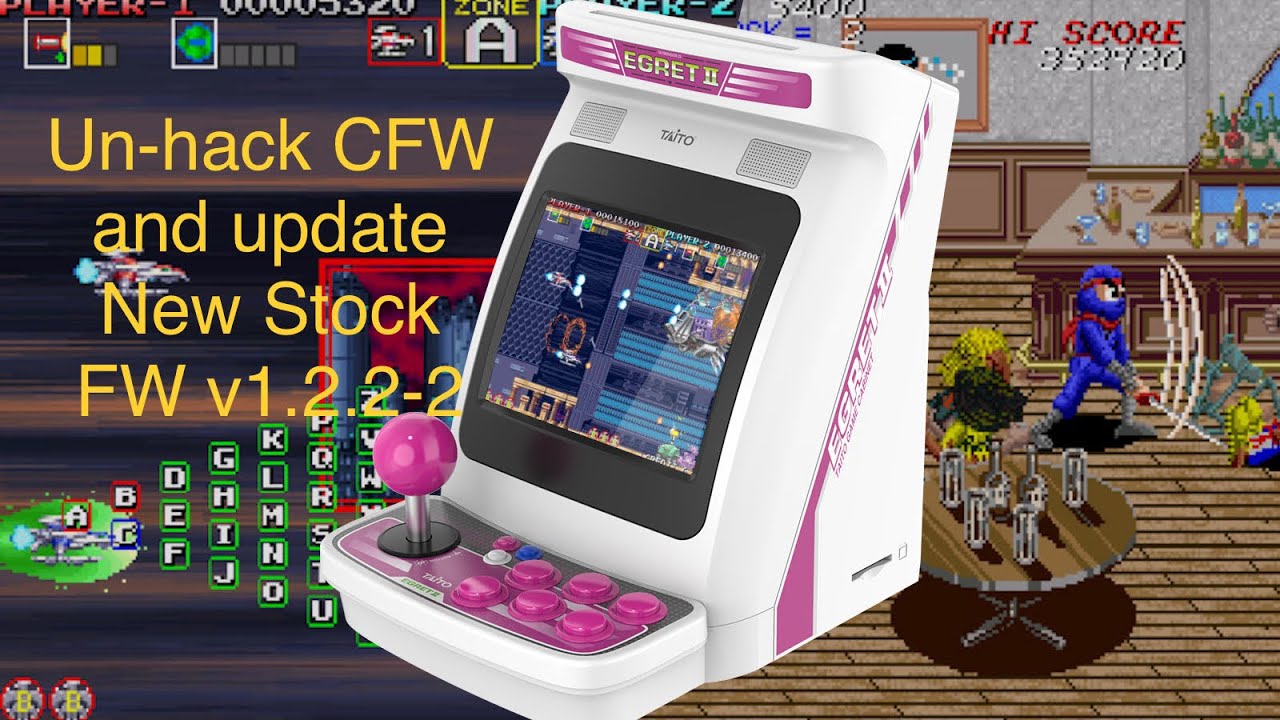 Taito Egret II mini - uninstall CFW (Steps) then you can update the new FW v1.2.2-2