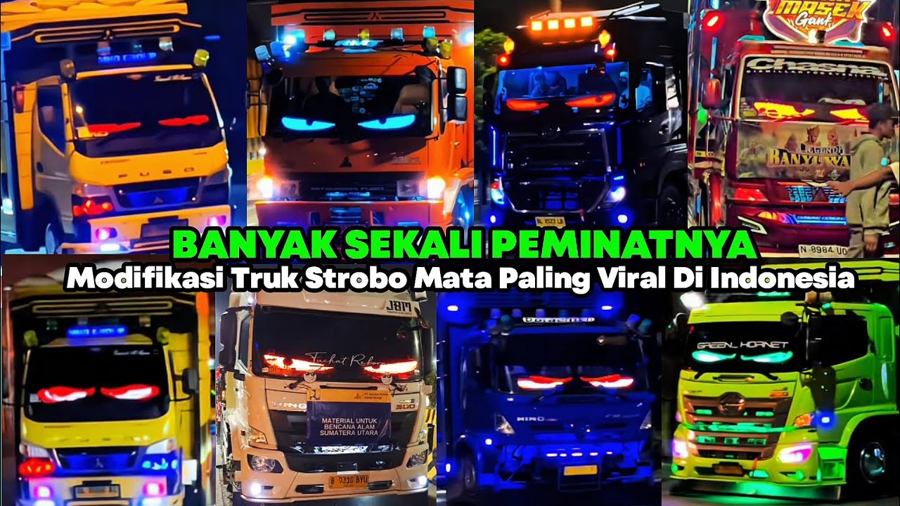 PERNAH VIRAL PADA MASANYA‼️MODIFIKASI TRUK STROBO MATA PALING DIMINATI DI INDONESIA 