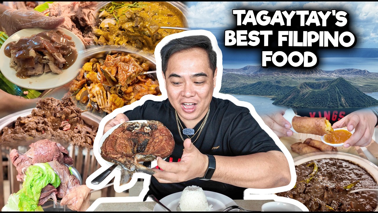 PINAKASULIT na Tagaytay BUFFET na may UNLIMITED Lechon [Pinoy Tagaytay Food Trip]
