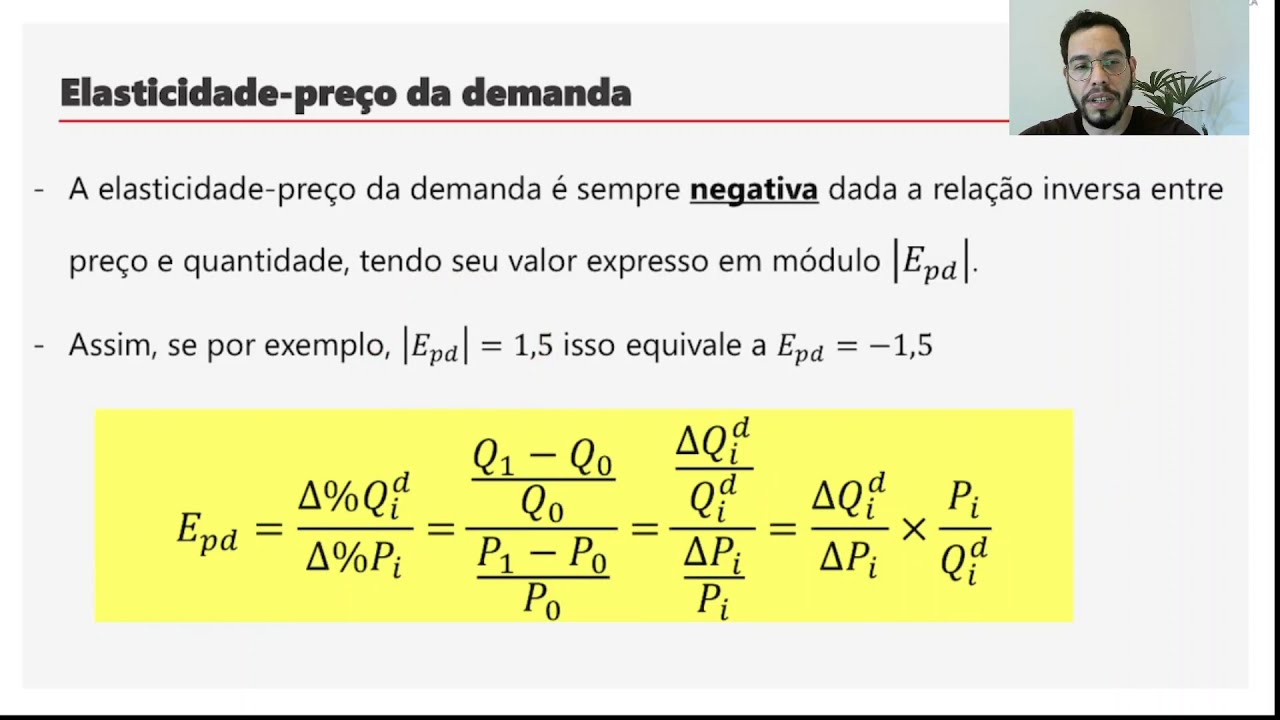 AULA 4  -  ELASTICIDADE - Parte 1 - ECO 001 - Fundamentos Teoria Econômica