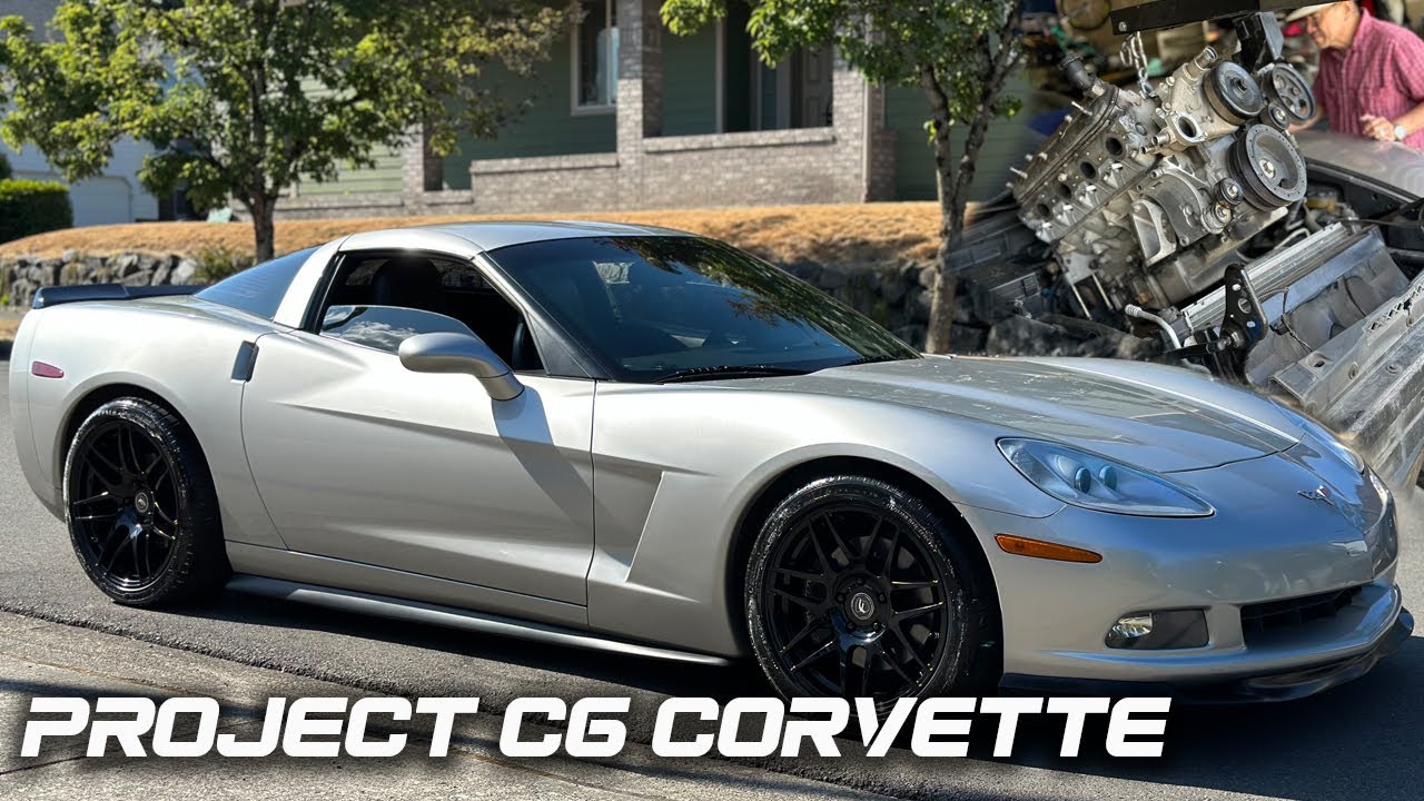 Project C6 Corvette Part 2 | The newer LS2 get dropped in! First Start!