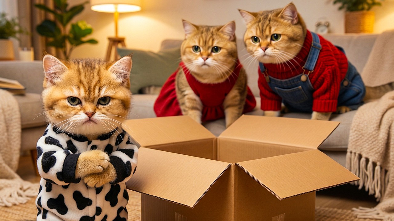 Ginger Kitten Loses His Favorite Teddy Bear &ndash; Mama Cat Gives a Surprise Gift! 🎁🐱