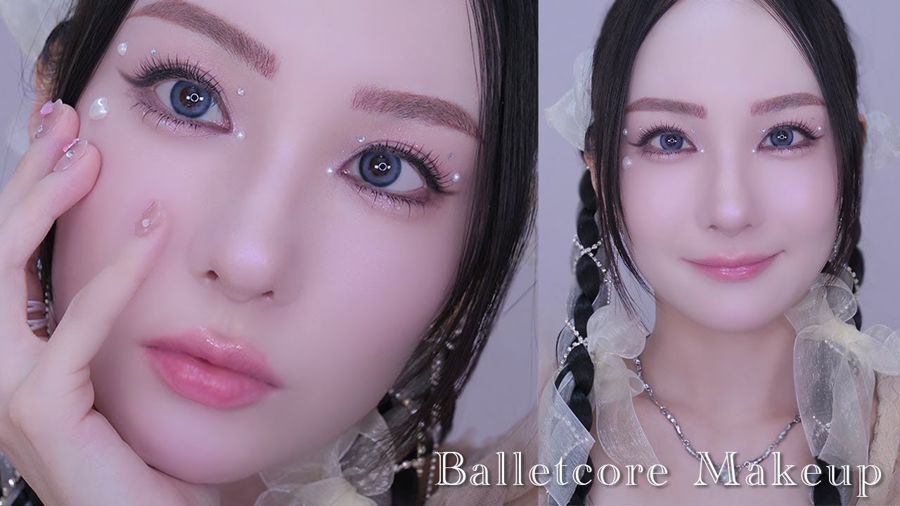 バレエコアピンクメイク🦢🤍｜Balletcore Makeup