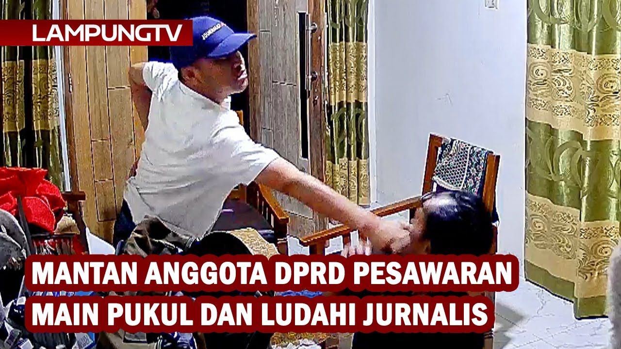 Mantan Anggota DPRD Pesawaran Main Pukul dan Ludahi Jurnalis