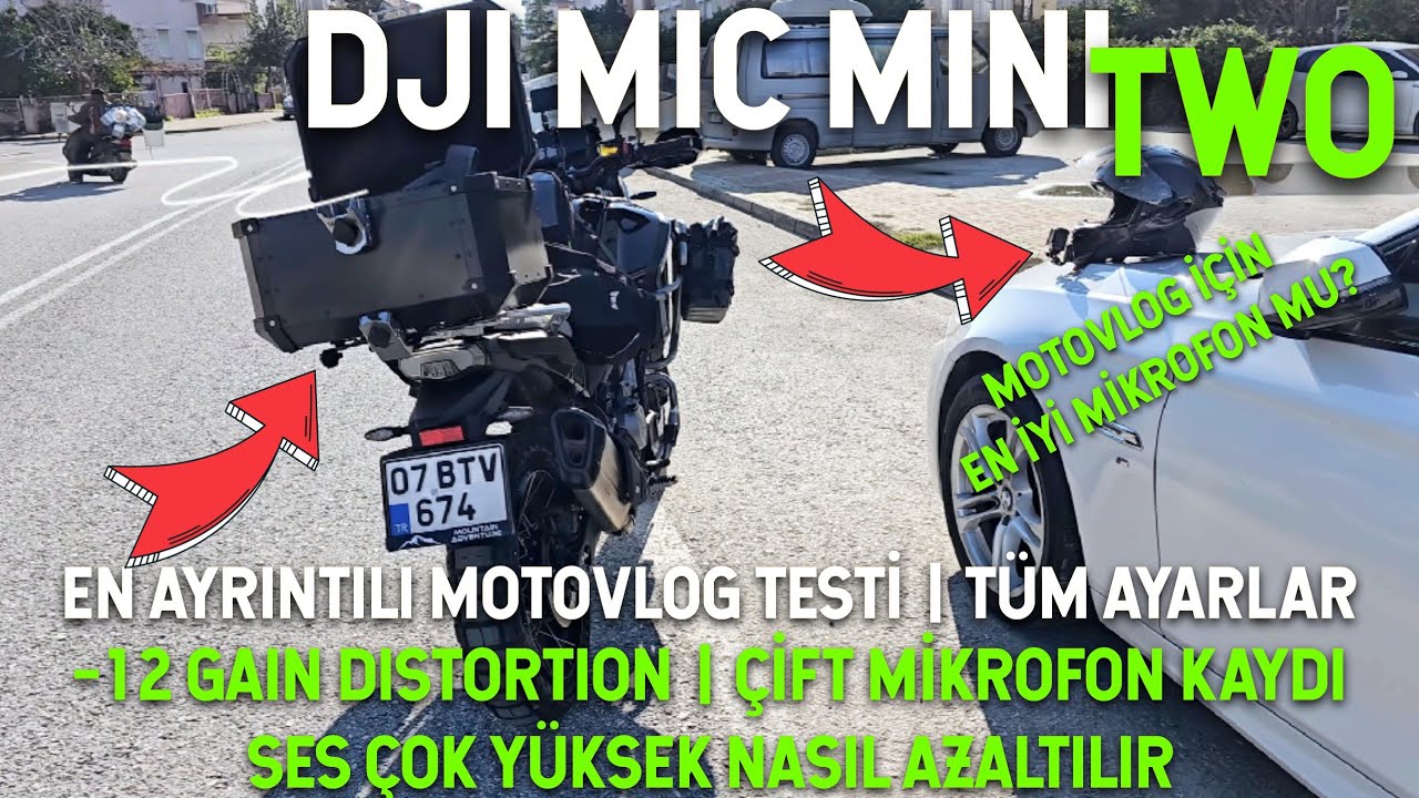 DJI MIC MINI Motovlog Testi | Cfmoto 450MT Exhaust Sound | En Ayrıntılı Dji Mic Mini Testi