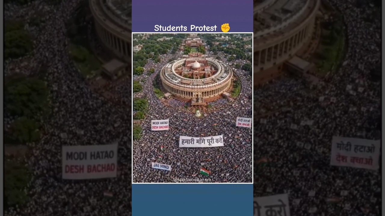 Students Protest at Delhi | Students Protest | #motivation #protest #shorts @PhysicsWallah