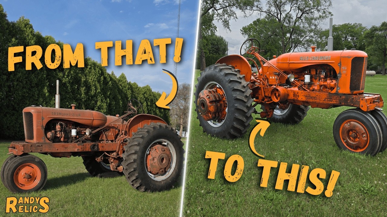 From Rust to Revival: Incredible Antique Tractor Transformation!