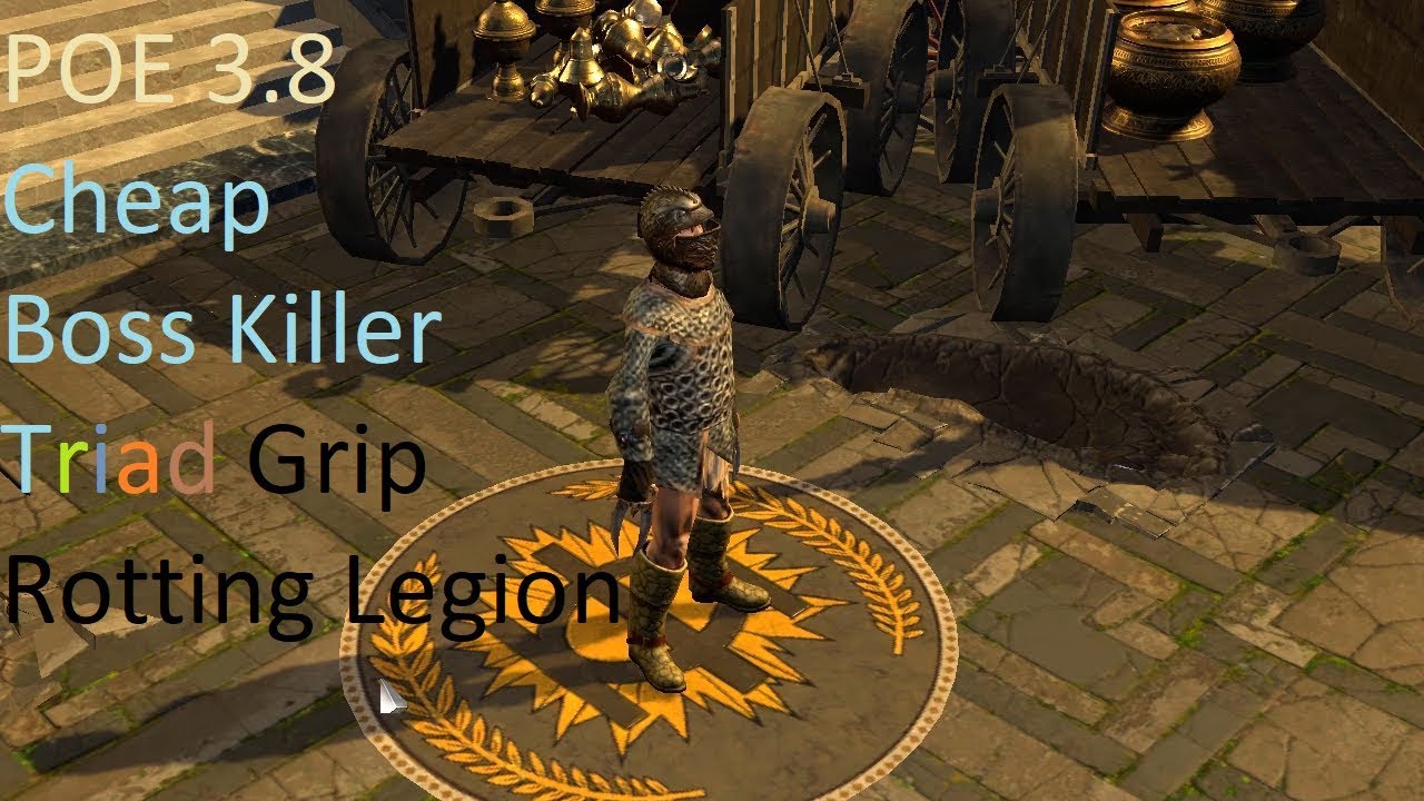 [PoE 3.8] Triad Grip & Rotting Legion Guardian summoner build guide | cheap & uber elder viable