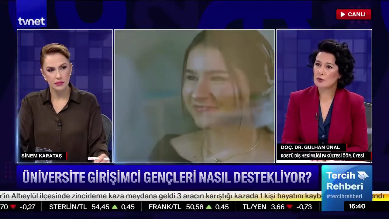 Doç. Dr. Gülhan Ünal, TVNET'te yayınlanan Tercih Rehberi programına konuk oldu.