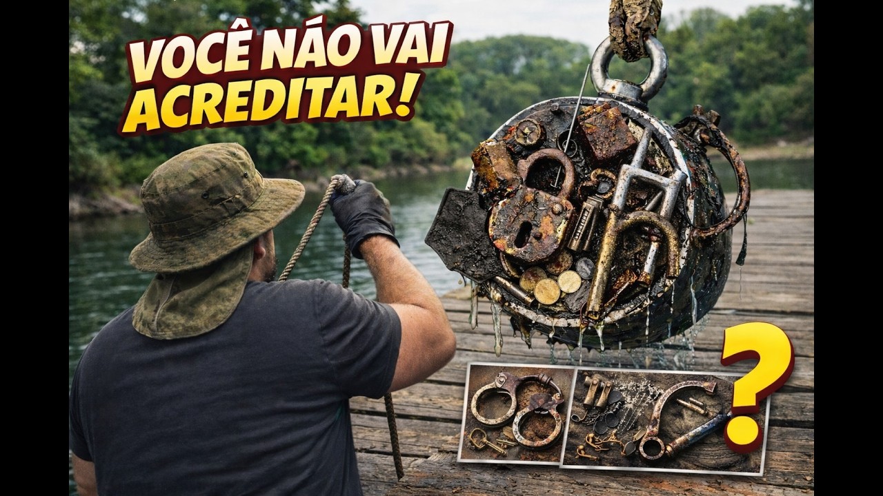 3 DIAS DE PESCA MAGNÉTICA E ISSO FOI O QUE EU TIREI DO FUNDO
